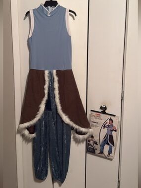 Legend of Korra Blue and Brown Fur-Trim Costume Dress